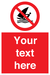 PL7391: Custom No windsurfing