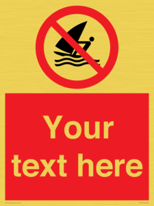 PL7391: Custom No windsurfing