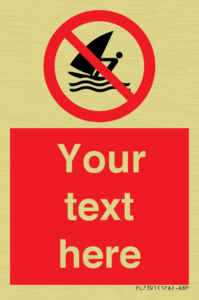 PL7391: Custom No windsurfing