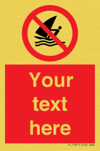 PL7391: Custom No windsurfing