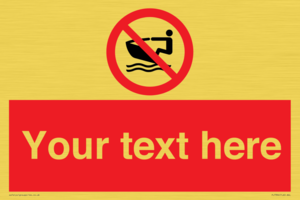 PL7394: Custom No personal water craft