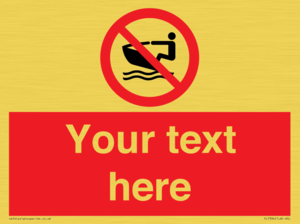 PL7394: Custom No personal water craft