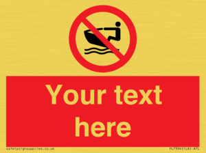 PL7394: Custom No personal water craft