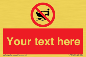 PL7394: Custom No personal water craft