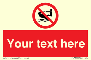PL7394: Custom No personal water craft
