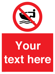 PL7394: Custom No personal water craft