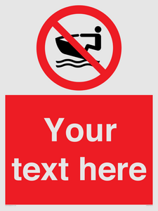 PL7394: Custom No personal water craft
