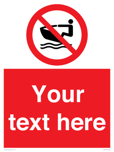 PL7394: Custom No personal water craft