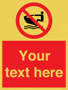 PL7394: Custom No personal water craft
