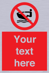 PL7394: Custom No personal water craft