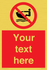 PL7394: Custom No personal water craft