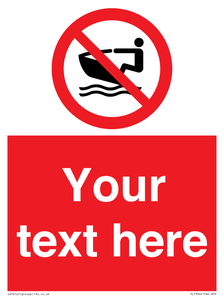 PL7394: Custom No personal water craft
