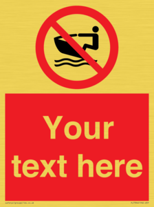 PL7394: Custom No personal water craft