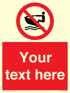 PL7394: Custom No personal water craft