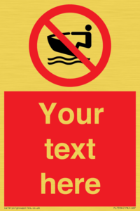 PL7394: Custom No personal water craft