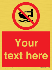 PL7394: Custom No personal water craft