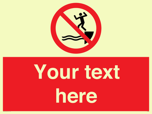 PL7398: Custom No jumping into water