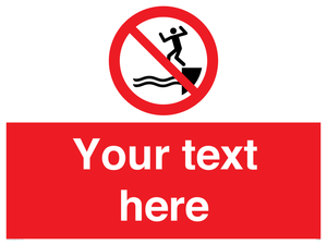 PL7398: Custom No jumping into water