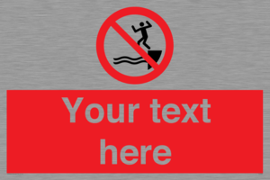 PL7398: Custom No jumping into water