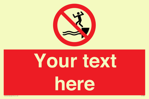 PL7398: Custom No jumping into water