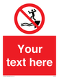 PL7398: Custom No jumping into water