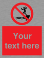 PL7398: Custom No jumping into water