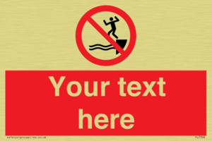 PL7398: Custom No jumping into water