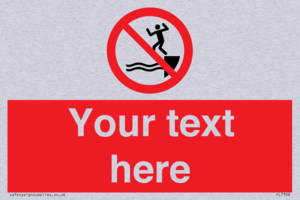 PL7398: Custom No jumping into water