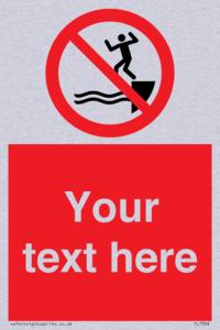 PL7398: Custom No jumping into water