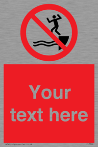 PL7398: Custom No jumping into water