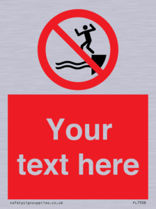 PL7398: Custom No jumping into water