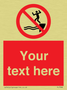 PL7398: Custom No jumping into water