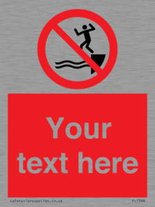 PL7398: Custom No jumping into water