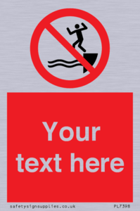 PL7398: Custom No jumping into water