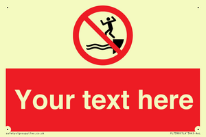 PL7398: Custom No jumping into water