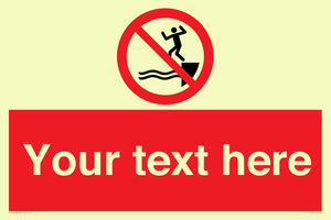 PL7398: Custom No jumping into water