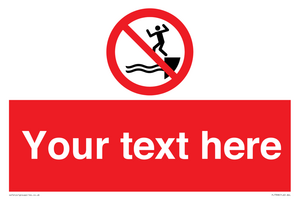 PL7398: Custom No jumping into water
