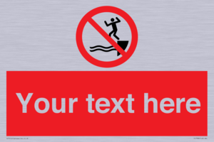PL7398: Custom No jumping into water