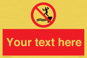 PL7398: Custom No jumping into water