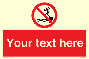 PL7398: Custom No jumping into water
