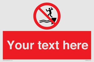 PL7398: Custom No jumping into water