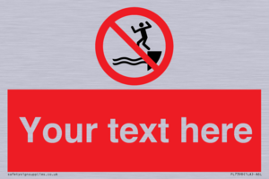 PL7398: Custom No jumping into water