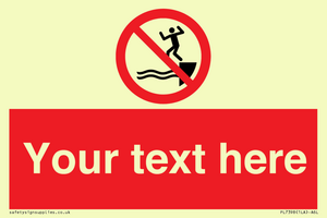 PL7398: Custom No jumping into water