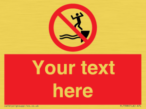 PL7398: Custom No jumping into water