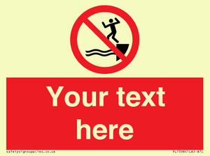 PL7398: Custom No jumping into water