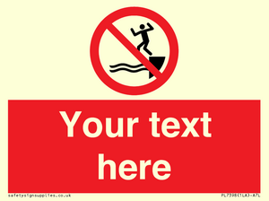 PL7398: Custom No jumping into water