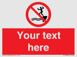 PL7398: Custom No jumping into water