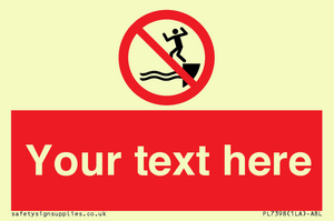 PL7398: Custom No jumping into water