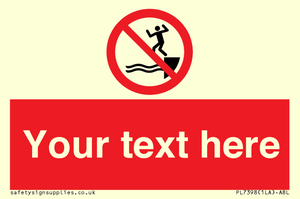 PL7398: Custom No jumping into water