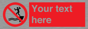 PL7398: Custom No jumping into water